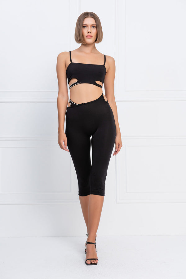 STRAPPY CROP CAMI & LEGGINGS SET