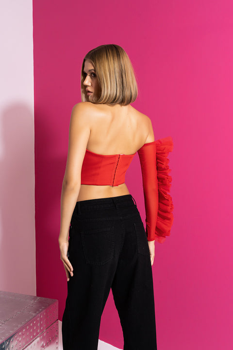 One Sleeve Fall Top