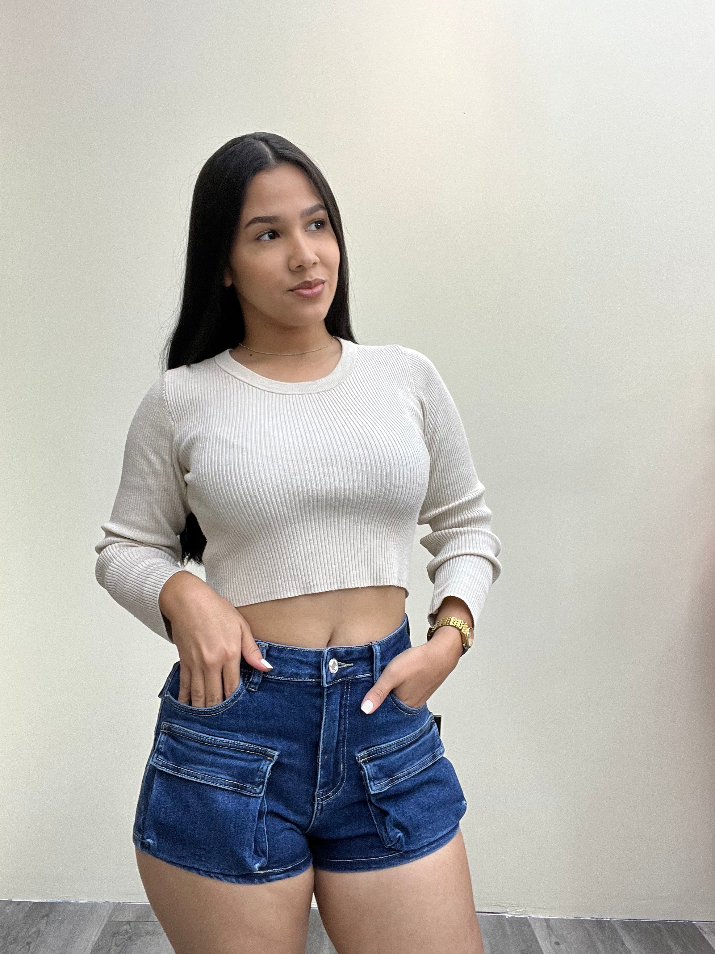 Pocket Short Jeans