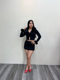 Fluffy Skirt Set