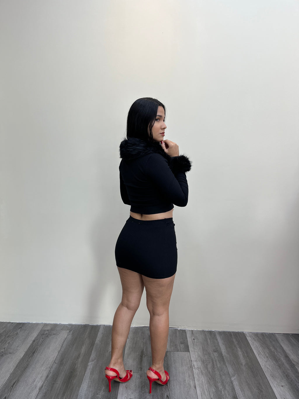 Fluffy Skirt Set