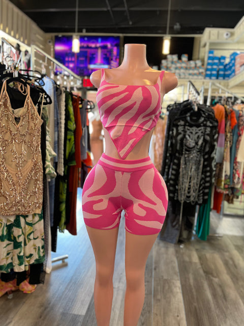 Zebra Short Set