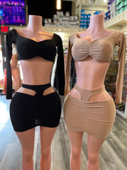 Cut Out 2 Piece Skirt Set