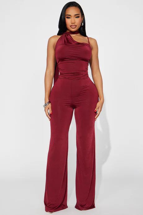 Burgundy Jumpsuit