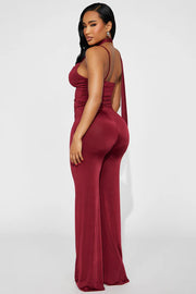Burgundy Jumpsuit