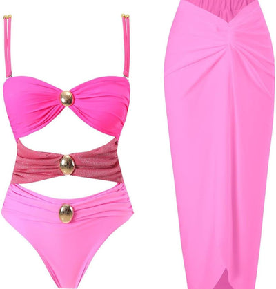 Pinky Goddess Bathing Suit Set