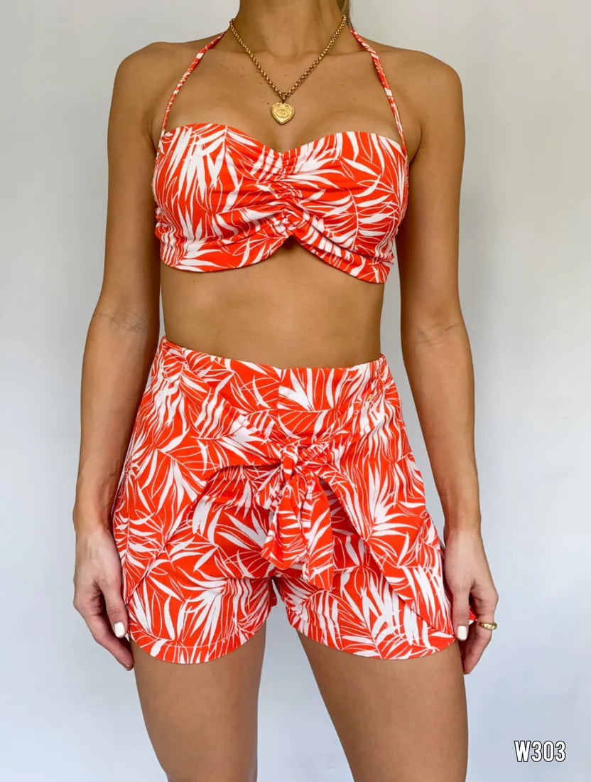 Summer Short Halter Set