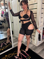 Cut Up Pant Set