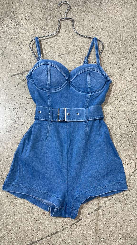 Denim Romper