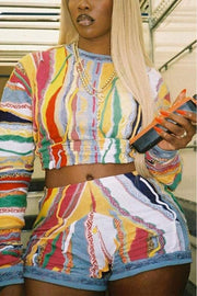 Rainbow Tile Short Set