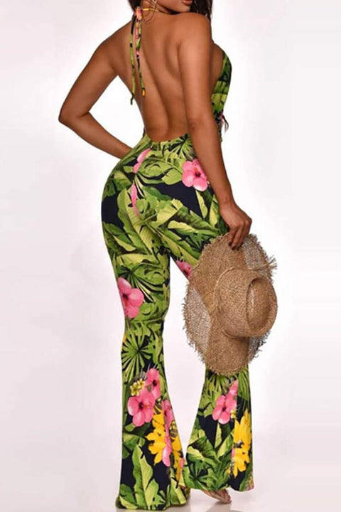 Tropical Back Out Jumpsuit