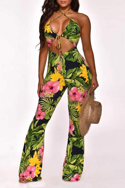 Tropical Back Out Jumpsuit