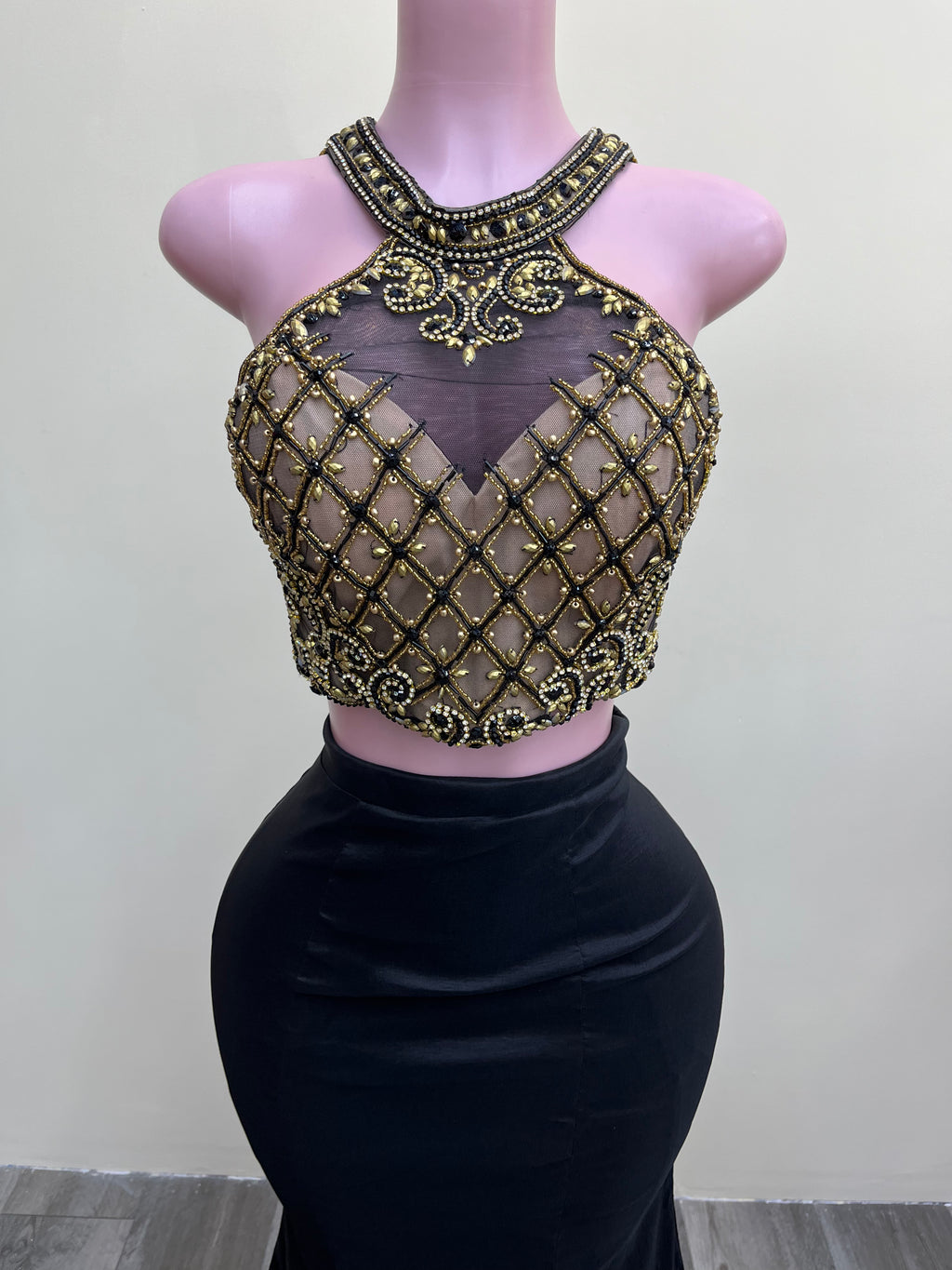 Black Diamond Skirt Set
