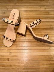 Gold Stud Heels