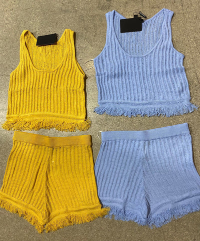 Nitted Short Set