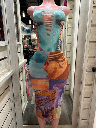 Tear Up Bathing Suit Set