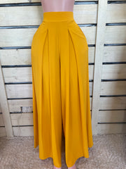 Solid Wide Leg