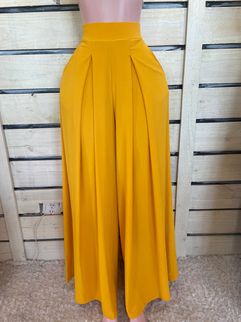Solid Wide Leg