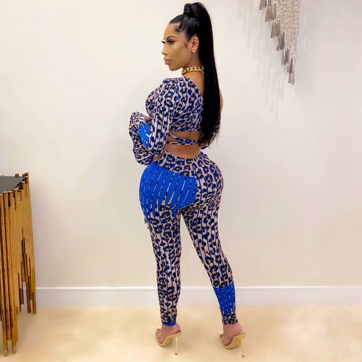 Flare Wrap Me Up Pant Set - Miami Sexy Closet