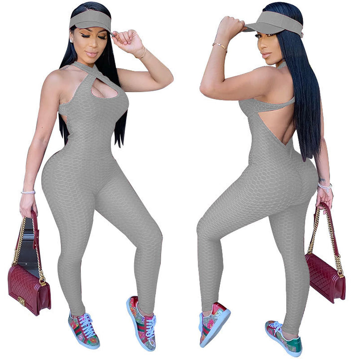 CrisBack Work Out Jumpsuit - Miami Sexy Closet