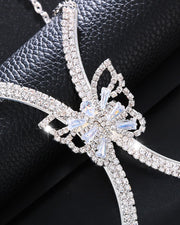 Rhinestone Butterfly Bra Body Chain