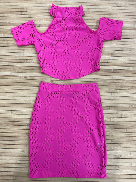 Cut Up Skirt Set
