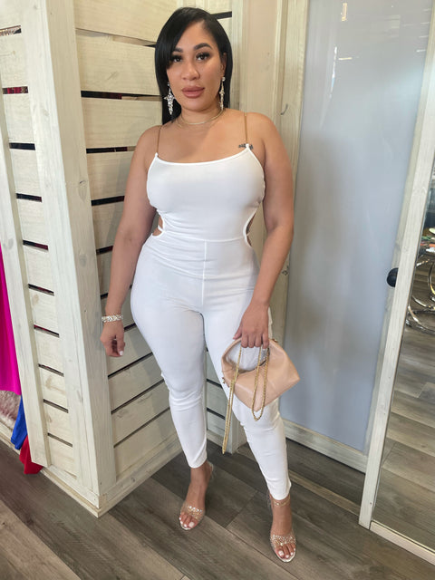 Ivory Chain Jumpsuit
