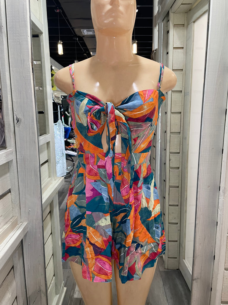 Colorful Leaf Romper