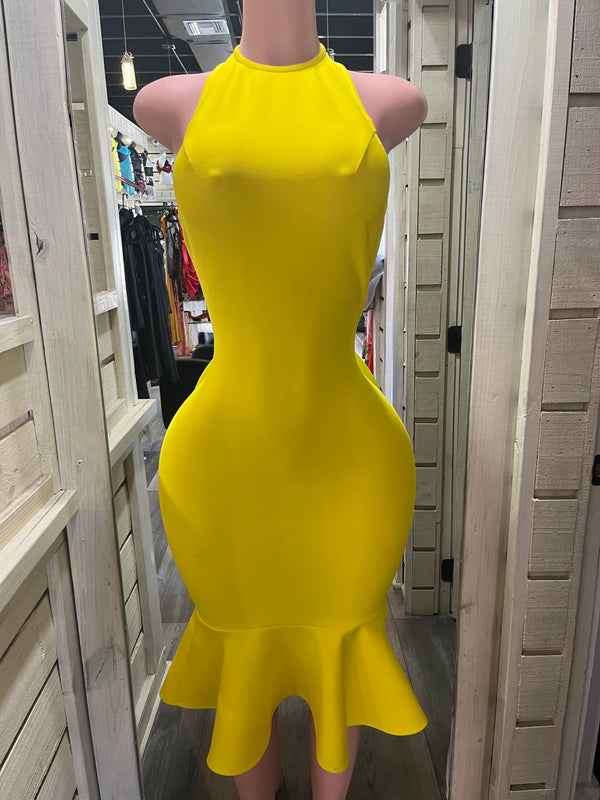 Bright Bodycon Sun Dress