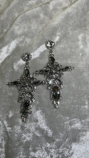 Cross Diamond Earrings