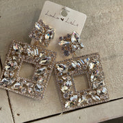 Square Diamond Earrings