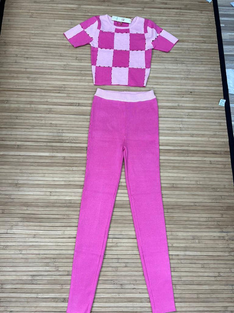 Checker Top Pant Set