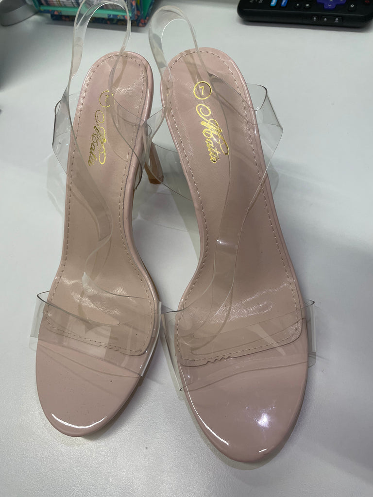 Clear Straps Classy Heel