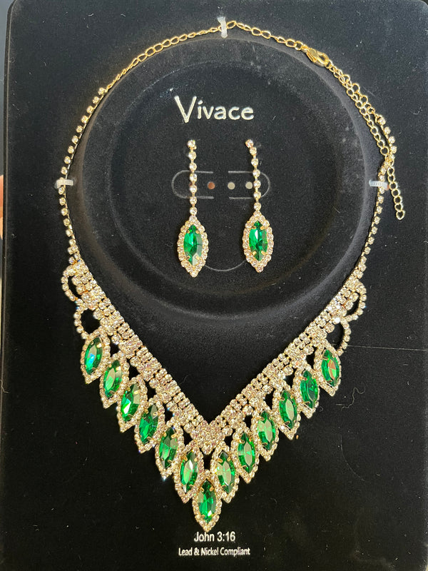 Necklace and earrings set