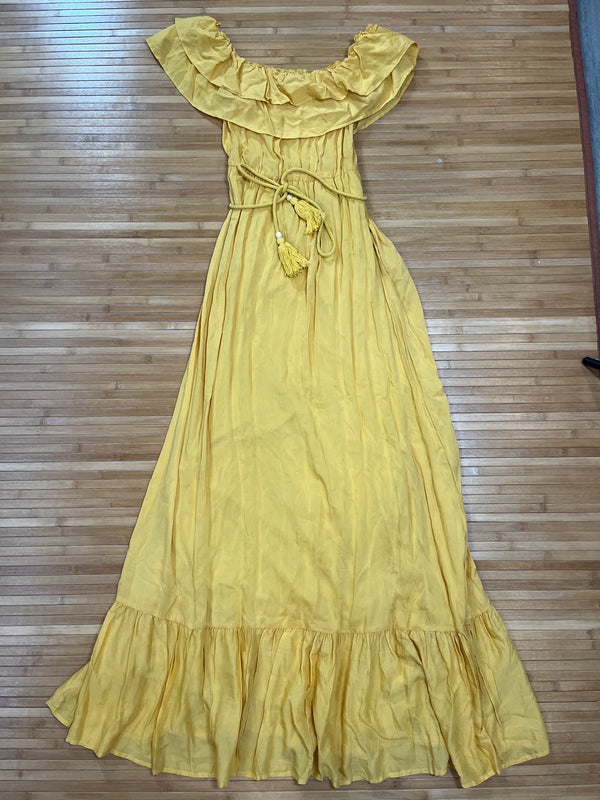 Mustard Flow Dress