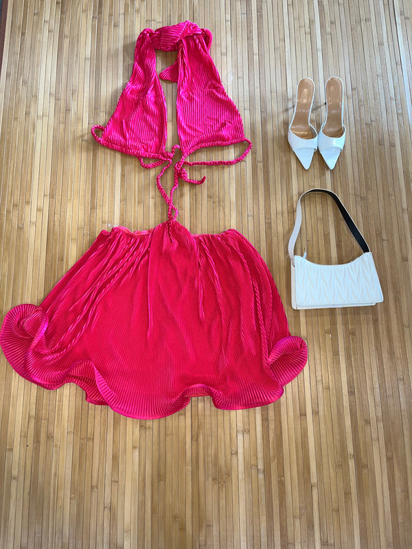 Fucsia Ruffle Dress