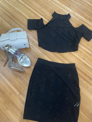 Cut Up Skirt Set