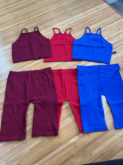 Spandex Short Set