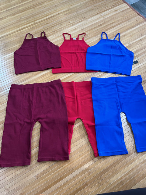 Spandex Short Set