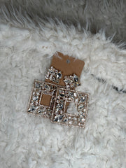 Square Diamond Earrings