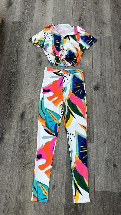 Bright Leaf Pant Set