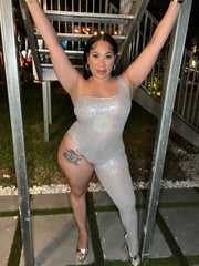 Sequin Asymmetric Bodysuit