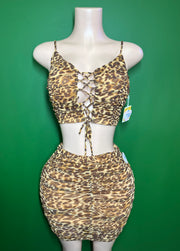 Scrunched Skirt Set