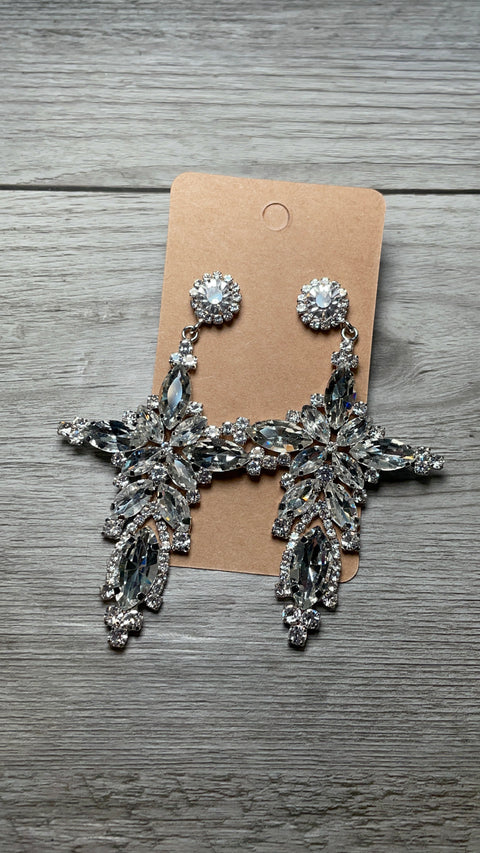 Cross Diamond Earrings