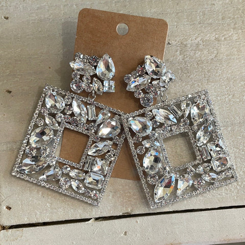 Square Diamond Earrings