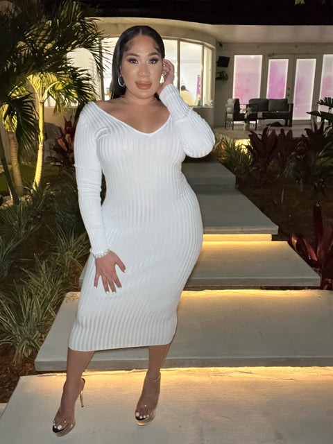 Her Sexy Long Sleeve Dress